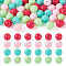 Opaque Acrylic Beads, Round, Pink, 11.5~12mm, Hole: 1.8mm