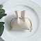 Microfiber Imitation Leather Pouches, Drawstring Bag, Rectangle, Old Lace, 8x7cm