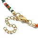 Glass Beaded Necklaces NJEW-JN04339-5