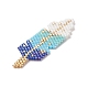3pcs 3 perles de rocailles japonaises miyuki faites à la main PALLOY-MZ00025-4