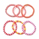 Set di braccialetti elastici da surfista heishi in argilla polimerica 7 pz 7 BJEW-SW00088-05-3