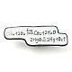 Chemical Equation Enamel Pins JEWB-F024-05A-1