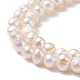Fili di perle di perle d'acqua dolce coltivate naturali PEAR-L033-13A-6