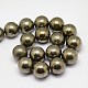 Chapelets de perles de pyrite naturelle  G-L031-14mm-01-3