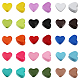 Chgcraft 60pcs 15 couleurs coeur perles en alliage peint par pulvérisation FIND-CA0008-02-1
