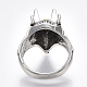 Сплав широкая полоса кольца RJEW-T006-07-4