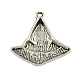 Witch Hat Tibetan Style Alloy Pendants TIBEP-Q050-04AS-RS-2