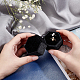 ベルベットリングボックス  婚約花嫁の結婚式の写真撮影に最適  六角  ブラック  4.6x5.3x4.8cm VBOX-WH0006-01-5