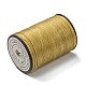 ラウンドワックスポリエステル糸ストリング  マイクロマクラメコード  ツイストコード  革縫い用  ダークチソウ  0.55mm  約131.23ヤード（120m）/ロール YC-D004-02C-018-2