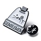 Cartoon-Katze mit Wort-Herren-Emaille-Anstecknadel JEWB-E025-03EB-03-2