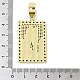 Pendentifs en laiton avec micro pavé de zircone cubique et émail KK-H458-04G-05-3