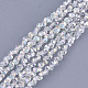 Chapelets de perles en verre électroplaqué EGLA-S179-03A-F01-1