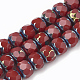 Electroplate Opaque Solid Color Glass Beads Strands EGLA-T008-11G-1