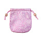 Атласные упаковочные мешочки для ювелирных изделий в китайском стиле с цветочным узором PW-WG42698-08-1