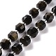 Chapelets de perles en obsidienne dorée naturelle G-K303-A30-8mm-2