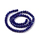 Chapelets de perles en verre opaque de couleur unie EGLA-A034-P2mm-L12-2
