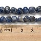 Brins de perles de jaspe de tache bleue naturelle G-F465-53-5