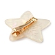 Star with Snowflake Cellulose Acetate(Resin) Alligator Hair Clips PHAR-Q120-01C-2