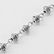 Ручной тибетском стиле сплава Bicone бисер цепи для ожерелья браслеты делает AJEW-JB00081-01-1