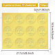 12 foglio di adesivi autoadesivi in lamina d'oro in rilievo DIY-WH0451-039-2