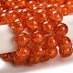 Spray Painted Crackle Glass Beads Strands CCG-Q001-10mm-09-2