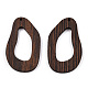 Grands pendentifs en bois de wengé naturel WOOD-T023-60-3