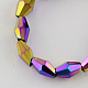 Electroplate Glass Beads EGLA-R070-14-1
