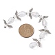 Brins de perles de verre transparentes en forme de fée d'ange AJEW-JB01181-02-3