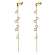 Natural Pearl Ear Studs EJEW-P231-10G-1
