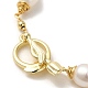 Bracelets à maillons en perles naturelles BJEW-C051-39G-3