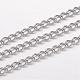 304 Stainless Steel Curb Chains CHS-K004-11P-0.6mm-1