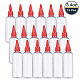 BENECREAT 15 Pack 3.4 Ounce(100ml) Clear Tip Applicator Bottle Plastic Glue Bottle Liquid Dropper Filling Bottles with Red Tip Caps - Good for DIY Crafts Art Painting DIY-BC0010-14-1