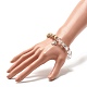Simbolo aum/om e braccialetto con ciondoli in lega di buddha per ragazze adolescenti BJEW-JB07726-3