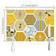 Tovaglietta rettangolare in cotone e lino con motivo api AJEW-WH0196-010-2