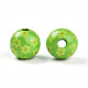 Perles de bois imprimées sur le thème de Pâques&nbsp;WOOD-T032-22D-2