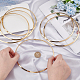 UNICRAFTALE 6pcs 13.5~14cm Golden Stainless Steel Necklace Wire Wrap Collar Metal Open Choker Chunky Necklace for Women NJEW-UN0001-35-3