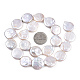 Fili di perle di keshi di perle barocche naturali PEAR-S018-06E-5
