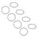 UNICRAFTALE 50pcs 12mm Twist Round Jumps Rings Open Connector Rings Stainless Steel Metal Jump Ring Jewelry Connectors for DIY Jewelry Making Stainless Steel Color STAS-UN0013-21P-5