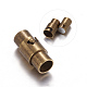 Brass Magnetic Screw Clasps X-KK-MC077-AB-4