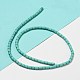 Teints perles synthétiques turquoise brins G-G075-A02-01-3