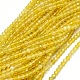 Natürliche gelbe Achat Perlen Stränge G-O180-05C-1