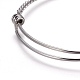 Adjustable Stainless Steel Expandable Bangle Making BJEW-F243-06P-2