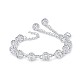 Bracelet à maillons creux en perles de laiton rondes pour fille femme BJEW-BB44881-A-1