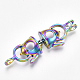 Plated Alloy Bead Cage Pendants PALLOY-S119-025-3