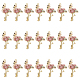 Olycraft 21 pièces breloques flamant rose pendentif bricolage alliage strass émail pendentifs flamant rose breloques oiseau or clair pendentif animal en forme de flamant rose pour bricolage bracelet fournitures de fabrication de bijoux décor ENAM-OC0001-11-1