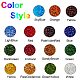 PandaHall 1 Box Transparent Colours Glass Seed Beads Round Seed Beads Mixed Color Loose Charms for Jewelry Making 2cm SEED-PH0002-11-2