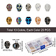 Craftdady 200pcs 10 hebras de cuentas de vidrio electrochapadas de estilo GLAA-CD0001-08-3