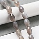 Fili di perle agata grigio naturale  G-P520-C11-01-2