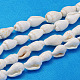 Chapelets de perles de coquille de trompette naturelles S02KI011-1