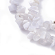 Chapelets de perles en agate avec dentelle bleue naturelle X-G-G782-24-3